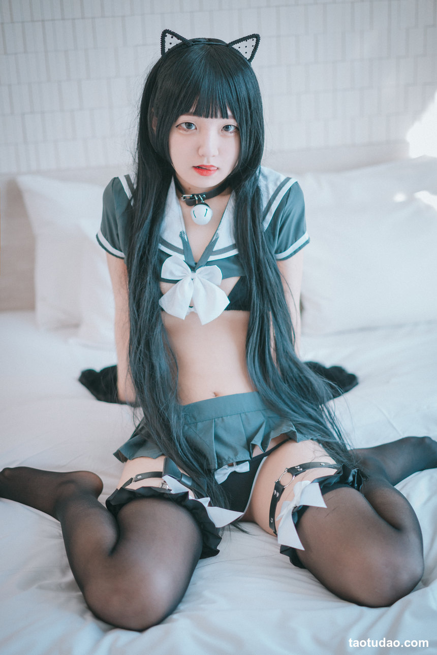图片[2]-Jenny – [DJAWA] Katzenmädchen in Schuluniform [42P-335MB]-绅士图