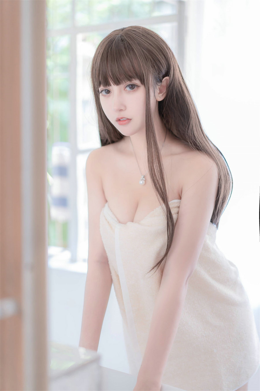 斗鱼米线线sama写真 - 浴巾 / 30P-52MB / cos萌妹-绅士图