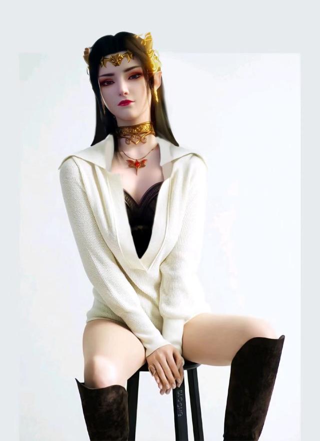 《斗破苍穹》美杜莎的现代装曝光,JK裙无比养眼,机车装才是YYDS