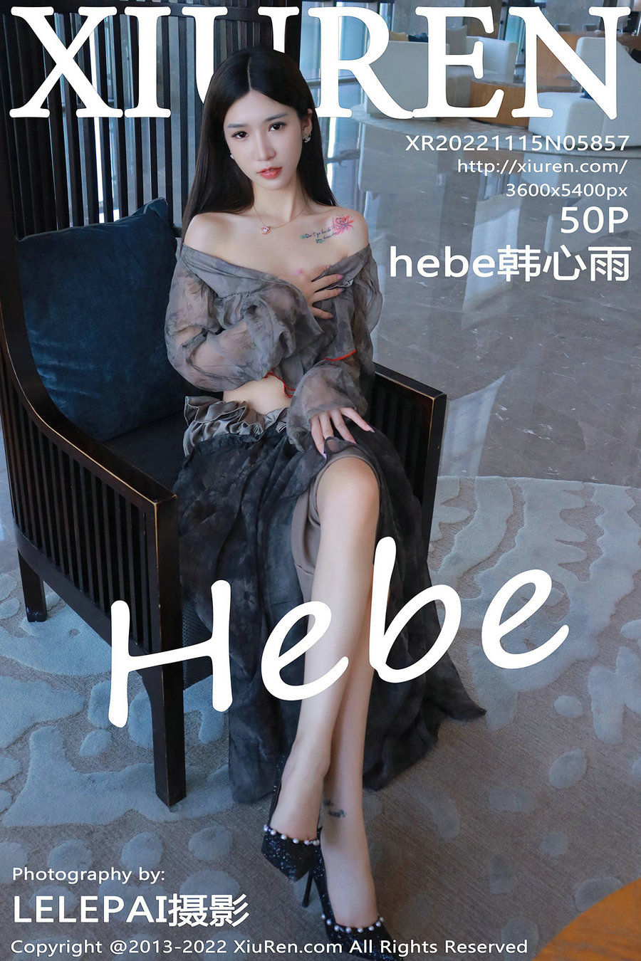 / 秀人美媛馆 / 2022.11.15 No.5857 hebe韩心雨 / 50P421MB / 秀人网-绅士图