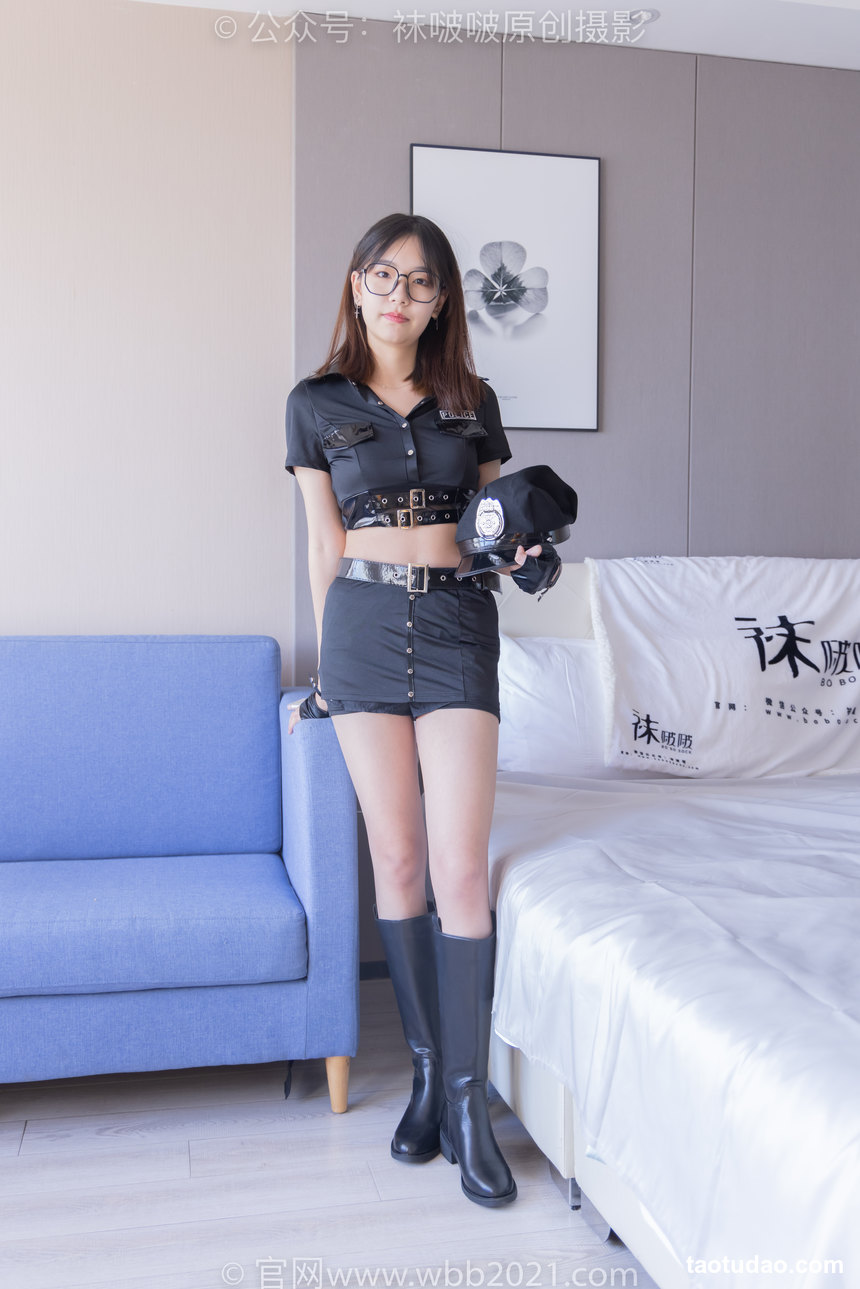 [BoBoSocks袜啵啵]NO.254 小甜豆-长靴、白棉袜、裸足、小女警[145P+1V／5.93GB]-绅士图