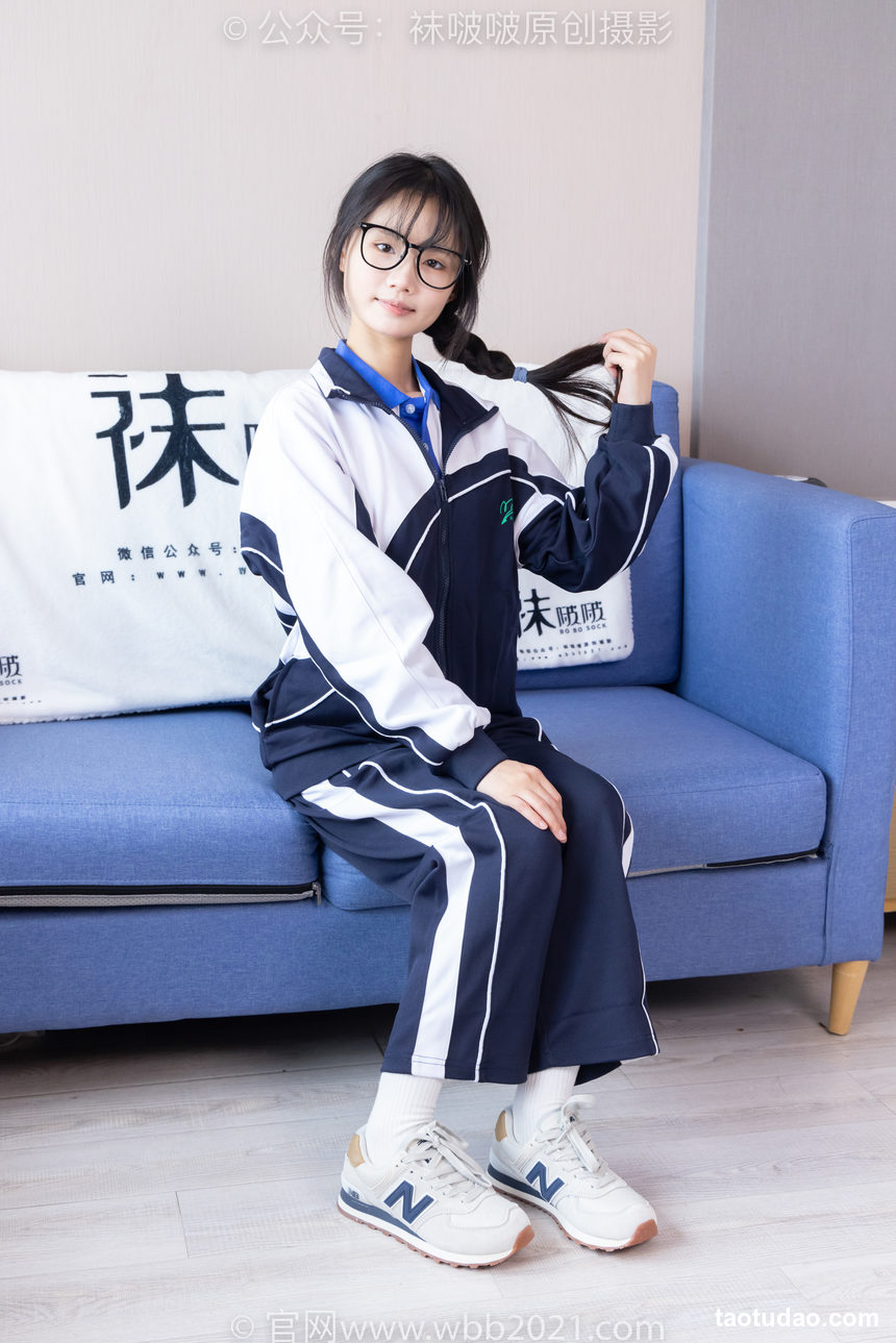 图片[3]-[BoBoSocks袜啵啵]NO.456 甜甜圈-运动鞋、白棉袜、裸足、校服[150P+1V／6.46GB]-绅士图