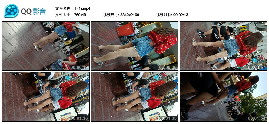 精选街拍视频 No.2330 高腰牛仔热裤漂亮小姐姐 / 769MB / 街拍视频-绅士图