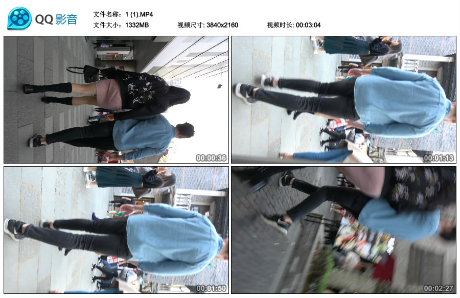 精选街拍视频 No.3436 粉裙大美妞 / 1.49GB / 街拍视频-绅士图