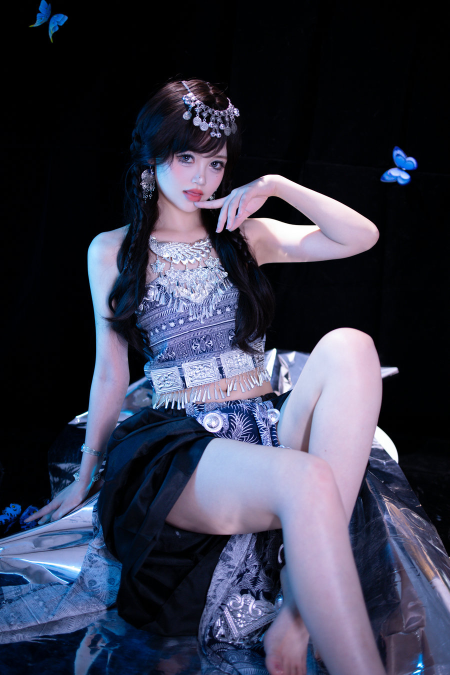 千反田鹿子 – 苗疆蓝蝶 / 52P-708MB / cos萌妹-绅士图