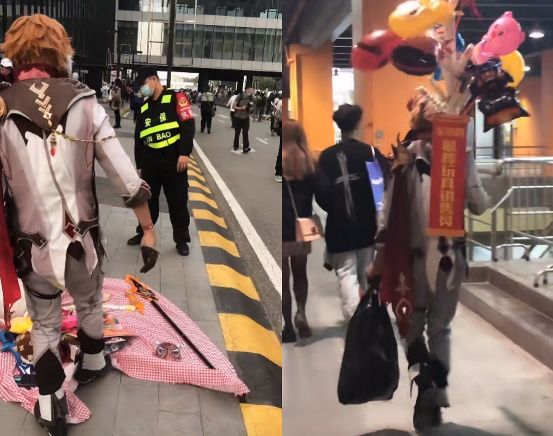 原神出现带货流cos?迪卢克带娃卖酒,公子摆摊还惨遭保安赶走