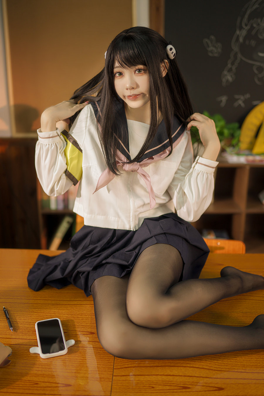 安食Ajiki - 风纪委员 / 48P-640MB / cos萌妹-绅士图