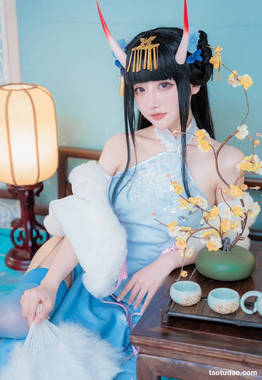 图片[3]-紫氯氯 – 能代 貅 旗袍 [18P-38MB]-绅士图