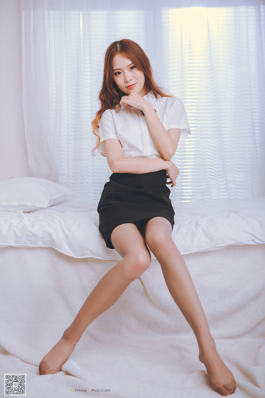 / SSA丝社 /超清写真 No.020 女秘书闺房灰丝袜 / 99P-844MB / 丝袜丝足-绅士图