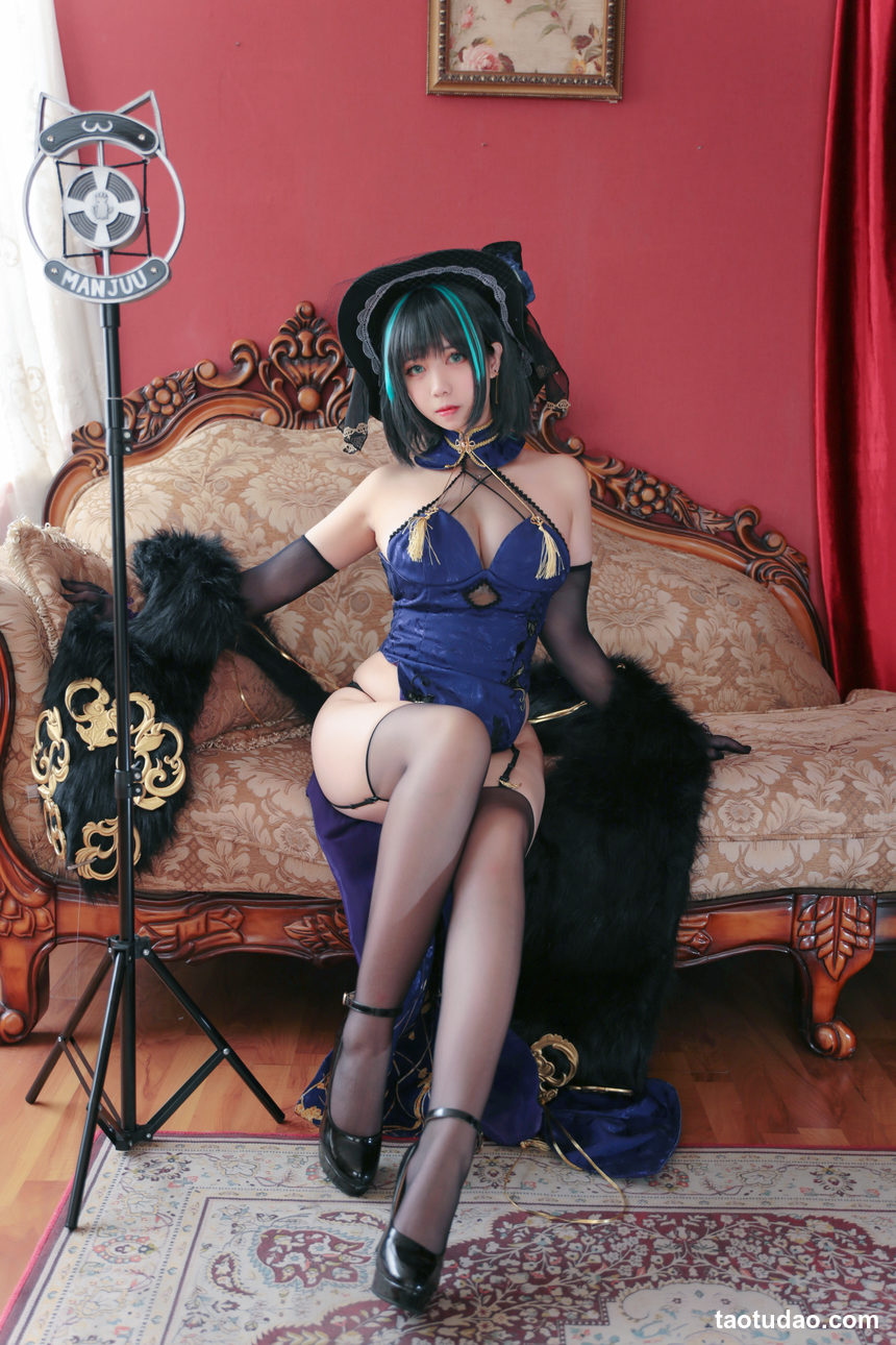 图片[3]-Meroko_魅瞳 – NO.005 柴郡旗袍[33P-287.4M]-绅士图