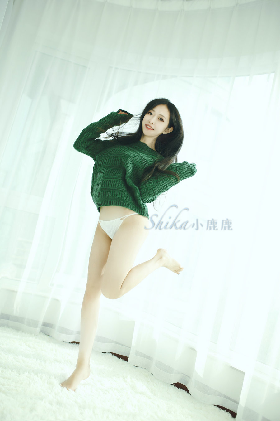 Shika小鹿鹿 - 毛衣女孩 / 14P-53MB / cos萌妹-绅士图