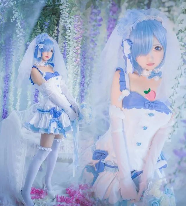 高颜值姐妹花COS拉姆、蕾姆,五官明媚动人,你对哪一个心动了?