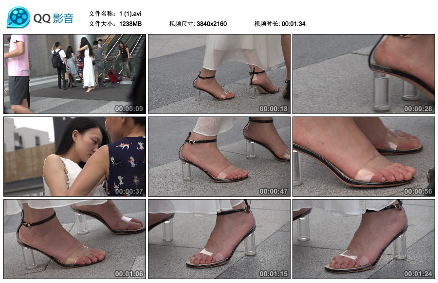 精选街拍视频 No.3482 此乃极品美足高跟 / 1.20GB / 街拍视频-绅士图