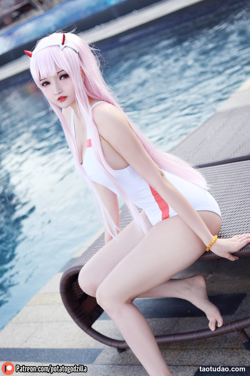 Potato Godzilla -  Zero Two Swimsuit [29P-209MB]-绅士图