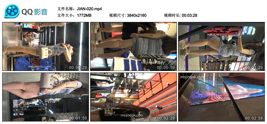 精选街拍视频 No.914 若只是初见作品 浅蓝白条包臀裙米色高跟丰臀大妹 / 1V-1.73GB / 街拍视频-绅士图