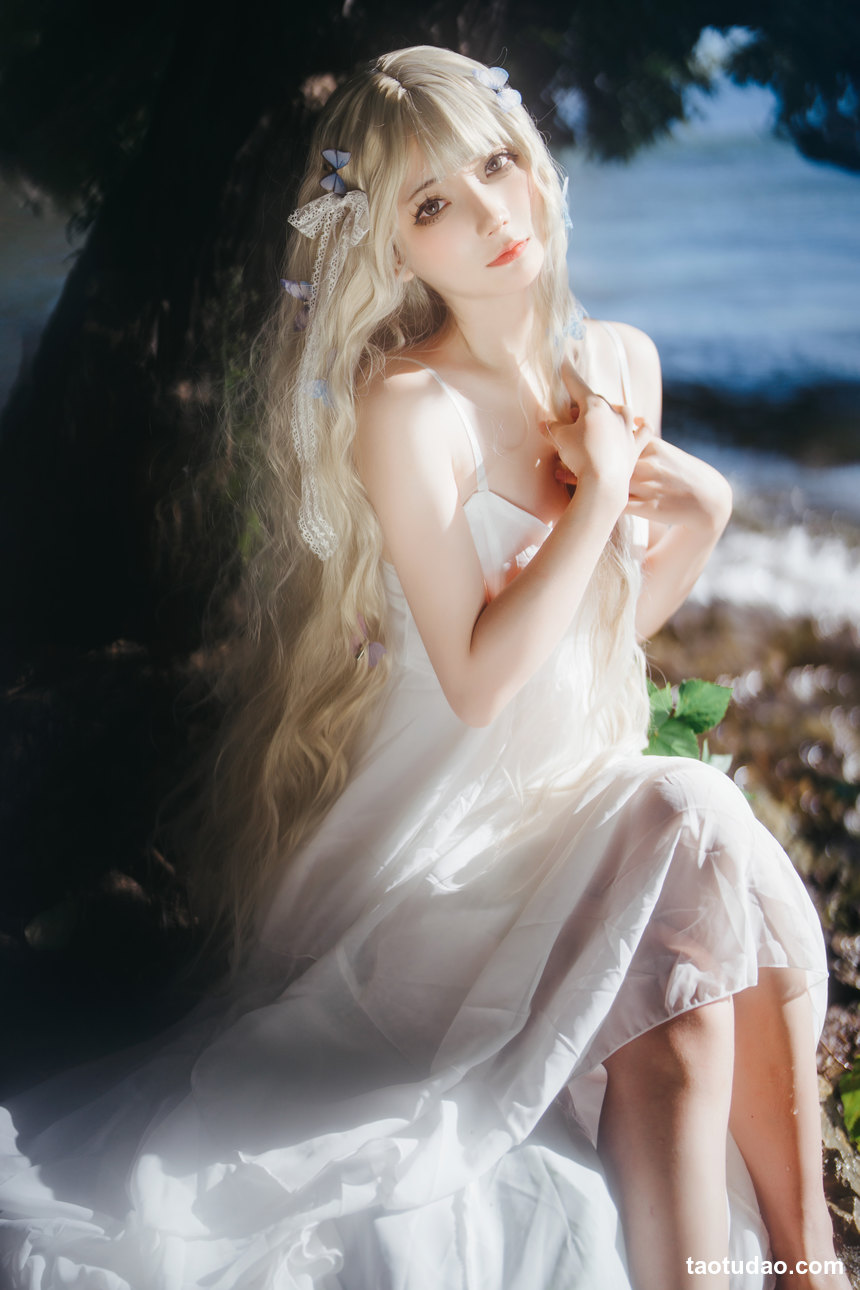 图片[3]-是三不是世w –  湖边白裙 [15P-233MB]-绅士图