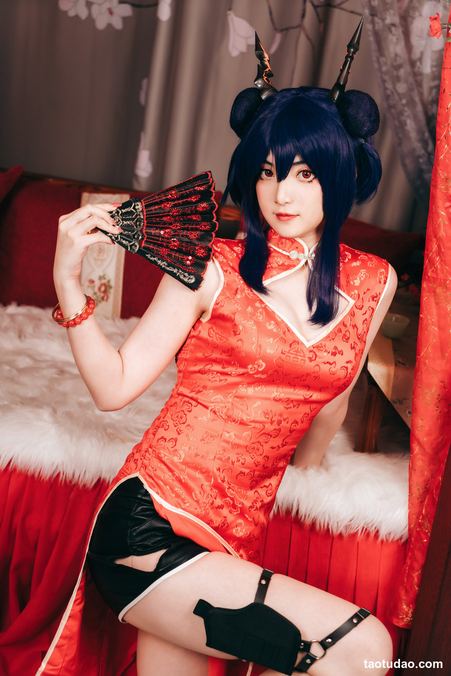 图片[4]-许枳 – NO.02 陈的红色旗袍 [26P-283MB]-绅士图