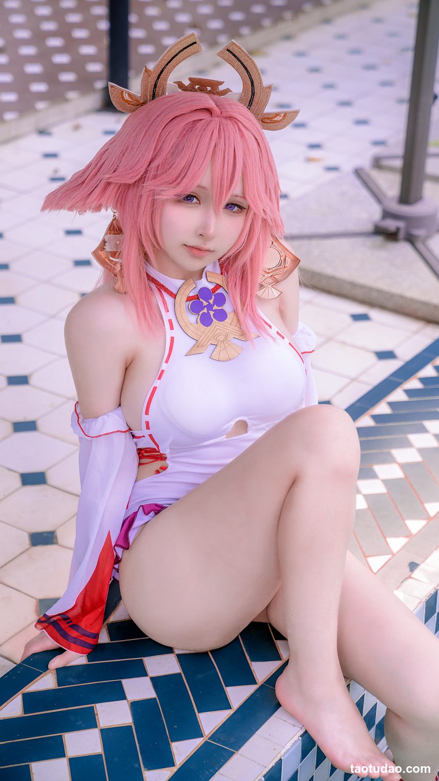 图片[3]-樱梨梨 – NO.001 八重神子泳装 [29P-429MB]-绅士图