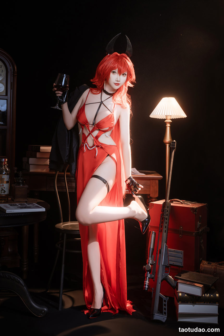 图片[4]-面饼仙儿 – NO.141 Nikke 小红帽礼服 [24P-245MB]-绅士图