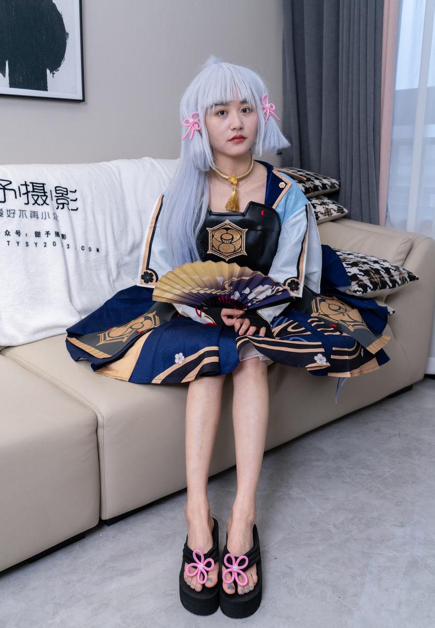 图片[4]-甜予摄影 NO.141 澜澜-cos服人字拖、白丝、裸足、挠脚心剧情[134P+3V／12.6GB]-艺库