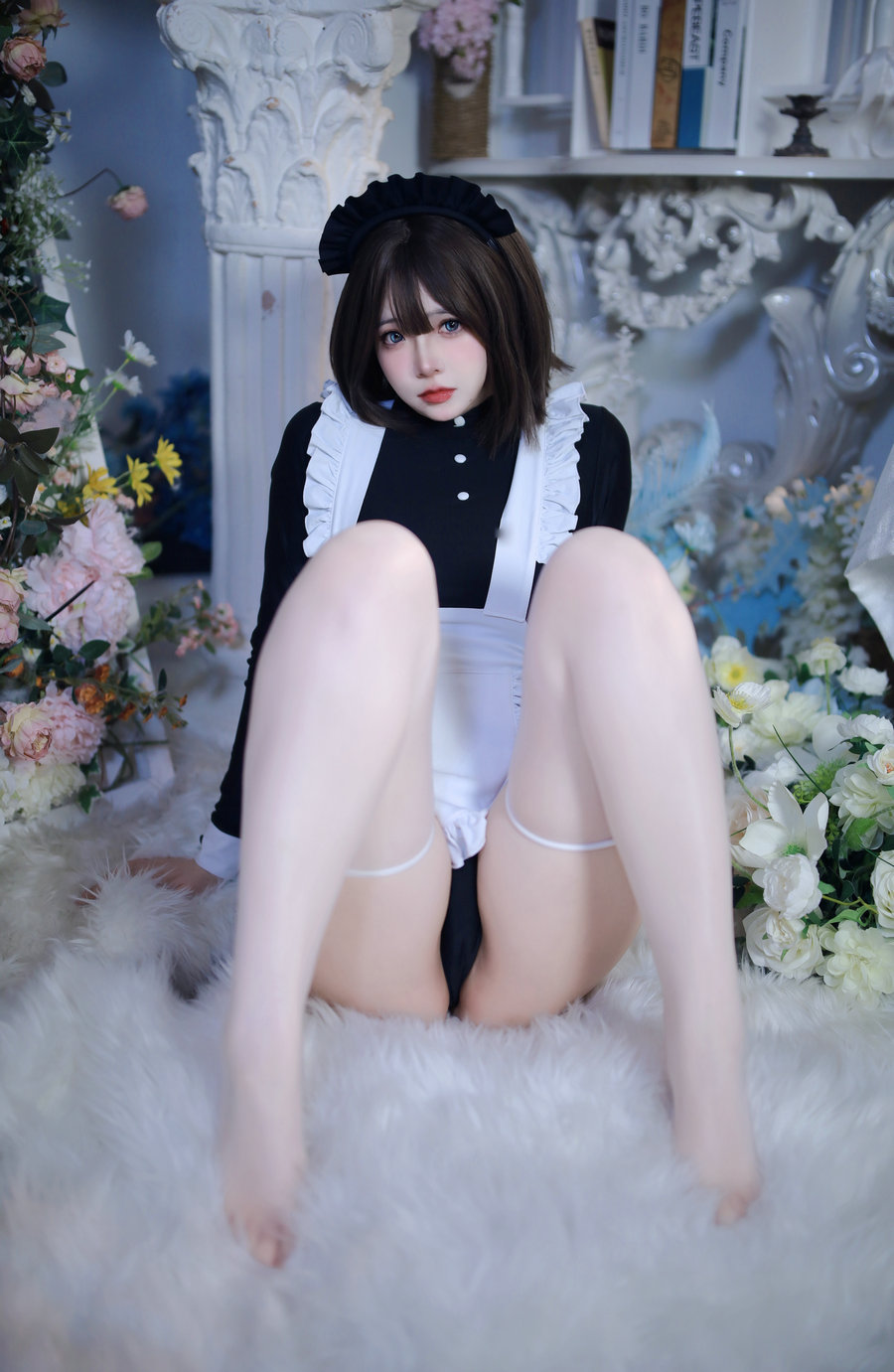 疯猫ss - 少女衣橱 连体女仆装 / 58P-667MB / cos萌妹-绅士图