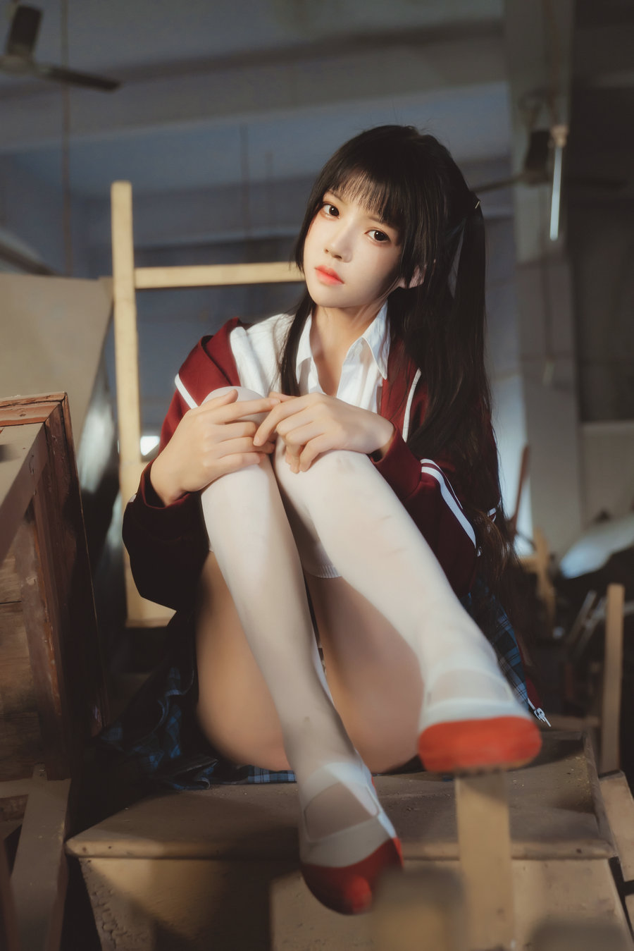 桜桃喵 – 废弃教室 / 38P-717MB / cos萌妹-绅士图