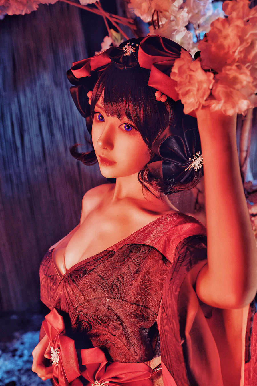 Shika小鹿鹿 - 北斋和服 / 14P-58MB / cos萌妹-绅士图