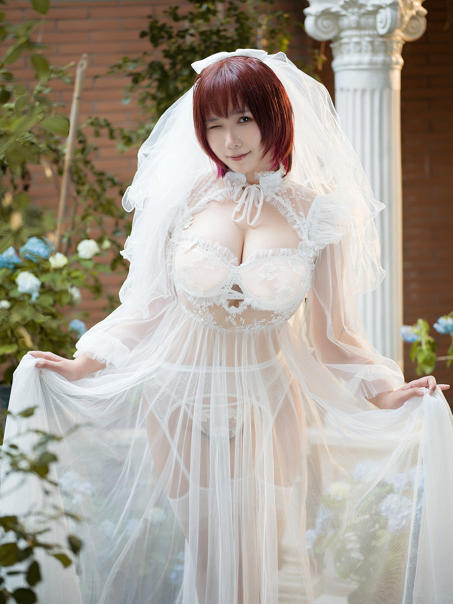 麻花麻花酱 – 黑白婚纱 / 60P-598MB / cos萌妹-绅士图