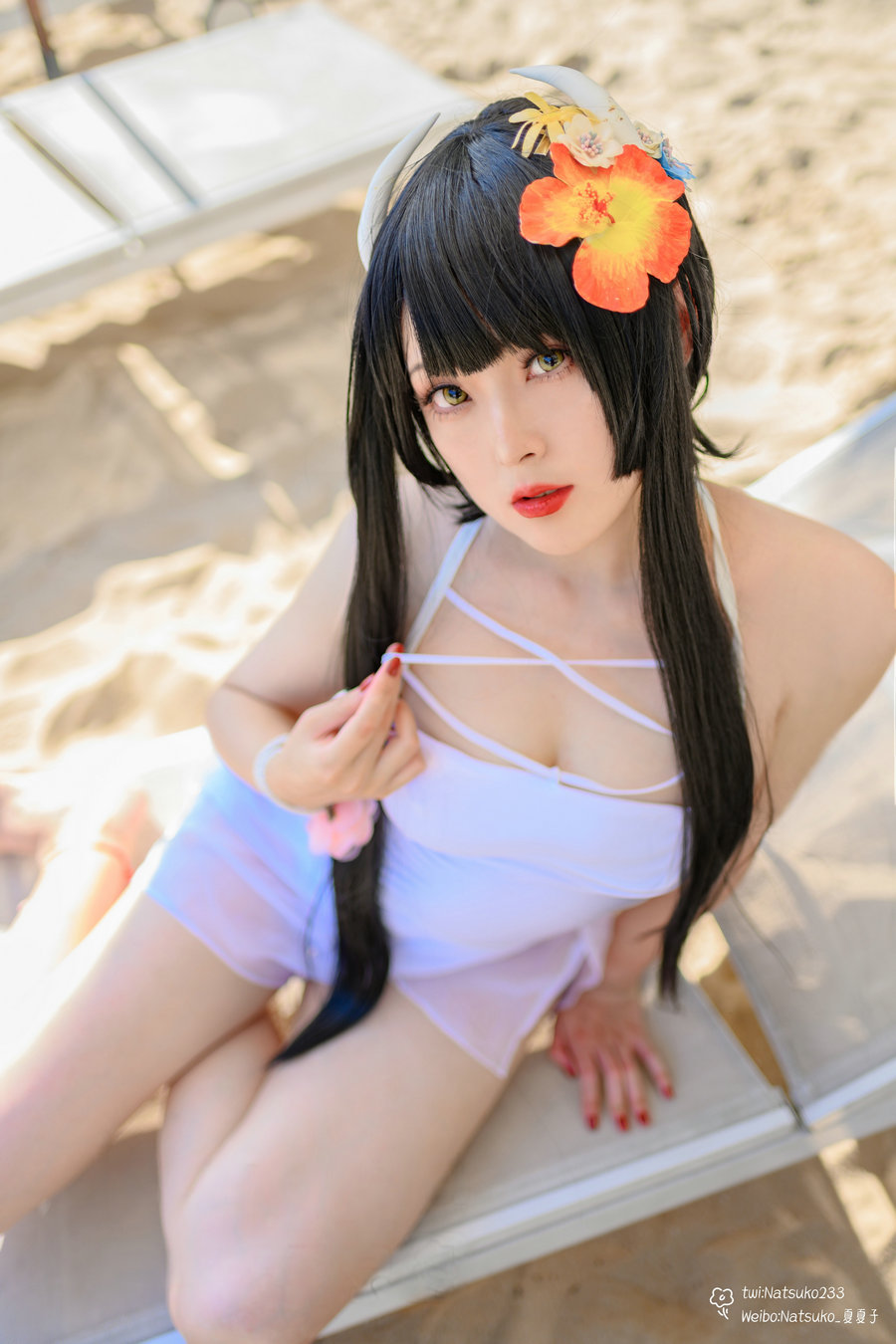 Natsuko夏夏子 - 碧蓝航线 比叡泳装 / 55P-473MB / cos萌妹-绅士图
