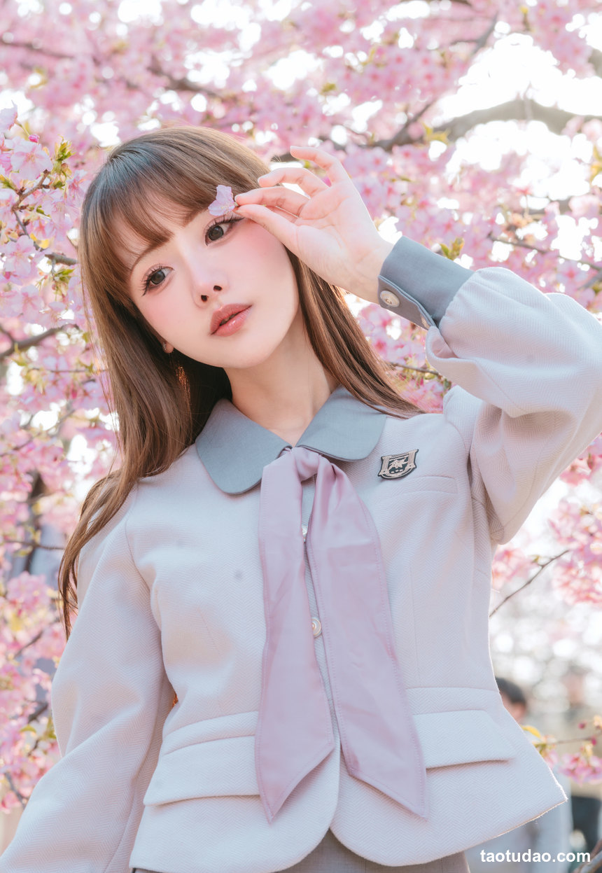 图片[2]-紫氯氯 – NO.03 樱花下的JK少女 [18P-72MB]-绅士图