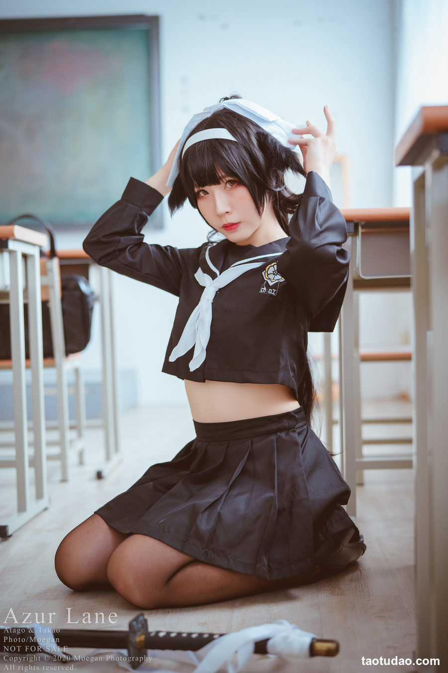 图片[3]-沖田凜花Rinka & 椎名 Azur Lane – 爱宕高雄 Sailor Suit [13P-40MB]-绅士图