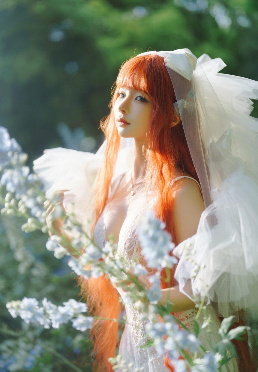 蠢沫沫  花丛婚纱 [67P 517M]-艺库