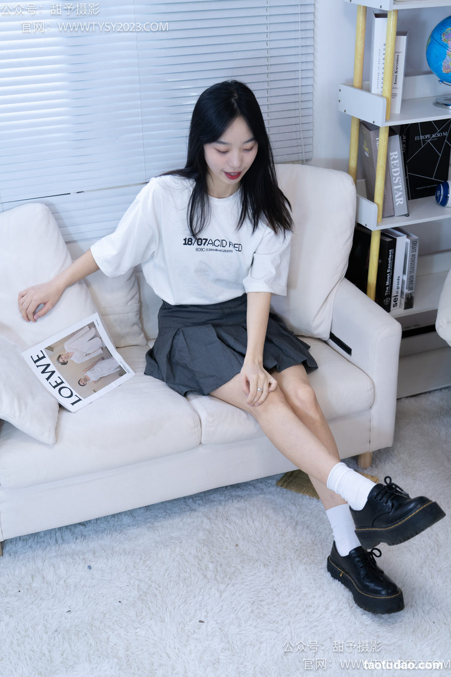 图片[2]-甜予摄影 NO.008 艺艺-皮鞋、白棉袜、裸足 [122P-2.95G]-绅士图