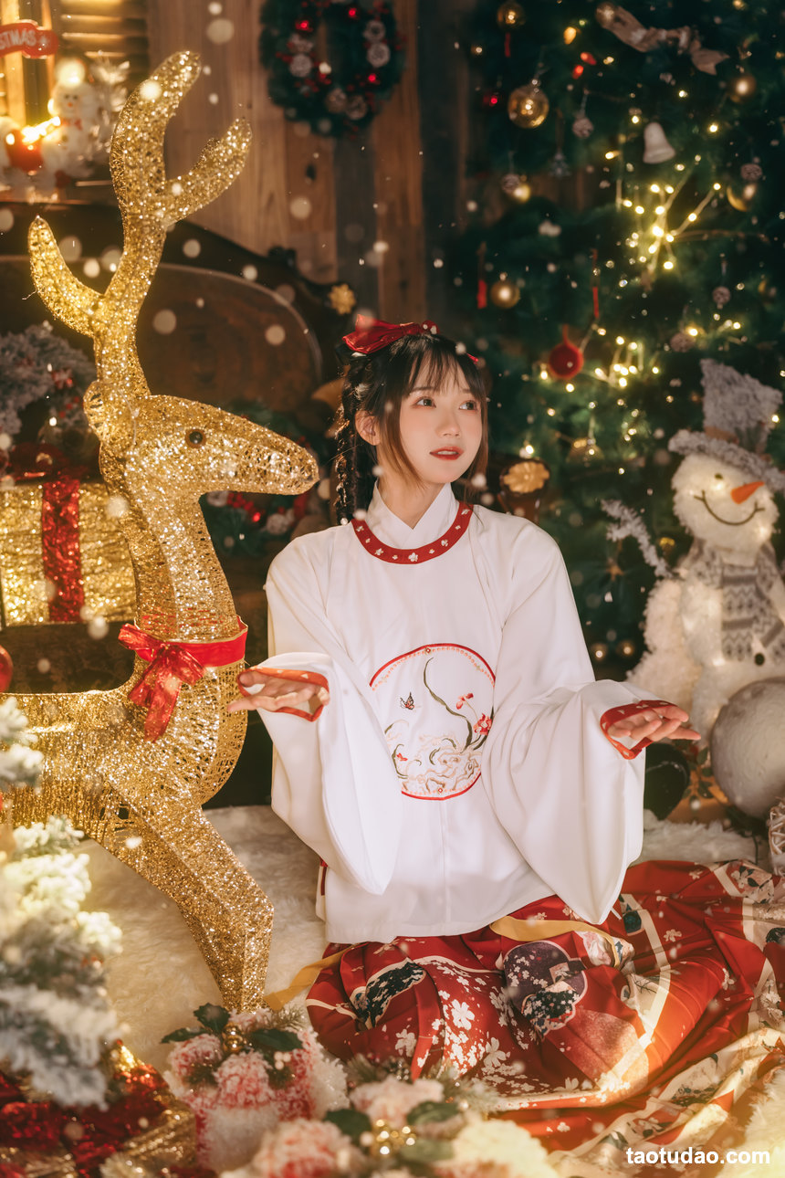 图片[3]-[YITUYU艺图语]2022.12.27 汉洋折衷的圣诞 兔子Zzz不吃胡萝卜[28+1P／194MB]-绅士图