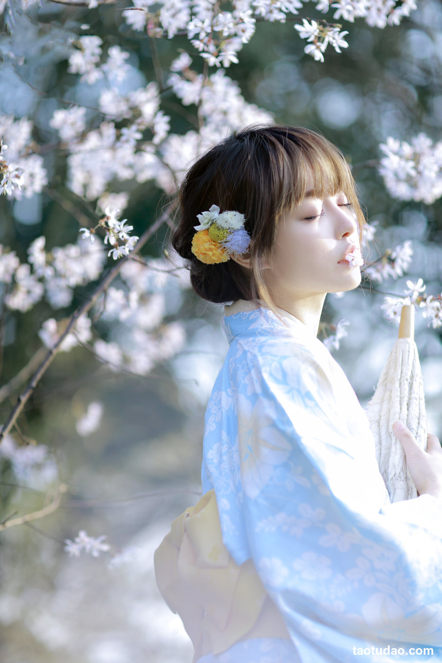 图片[3]-[YITUYU艺图语]2022.04.09 樱花物语 屈凌西[26+1P／81.4MB]-绅士图