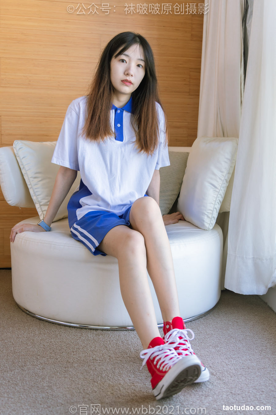 图片[2]-[BoBoSocks袜啵啵]NO.336 小甜豆-校服、帆布鞋、白棉袜、裸足[140P+1V／6.71GB]-绅士图