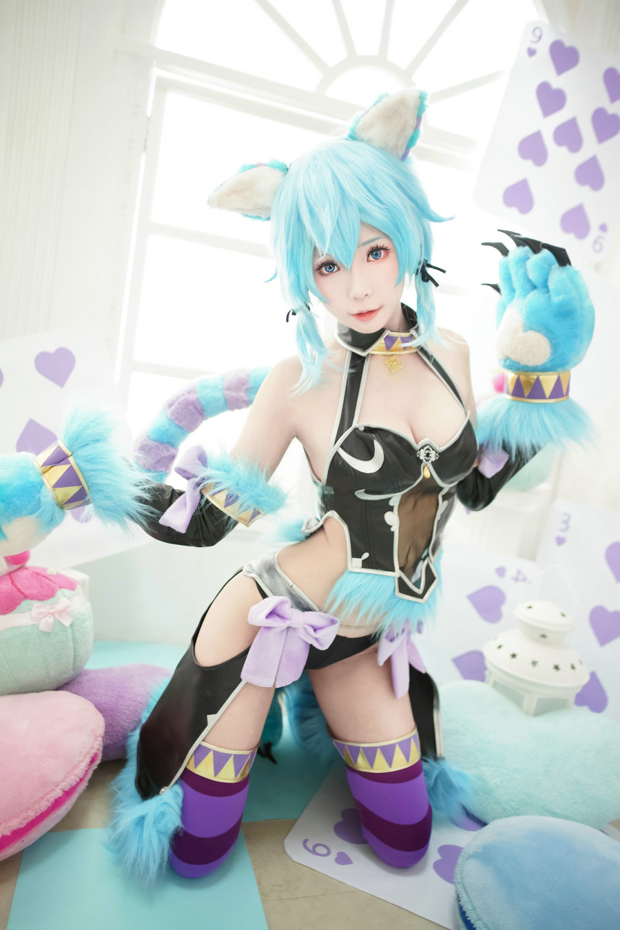 Ely_eee(ElyEE子) - 诗乃扑克猫 / 31P-50MB / cos萌妹-绅士图