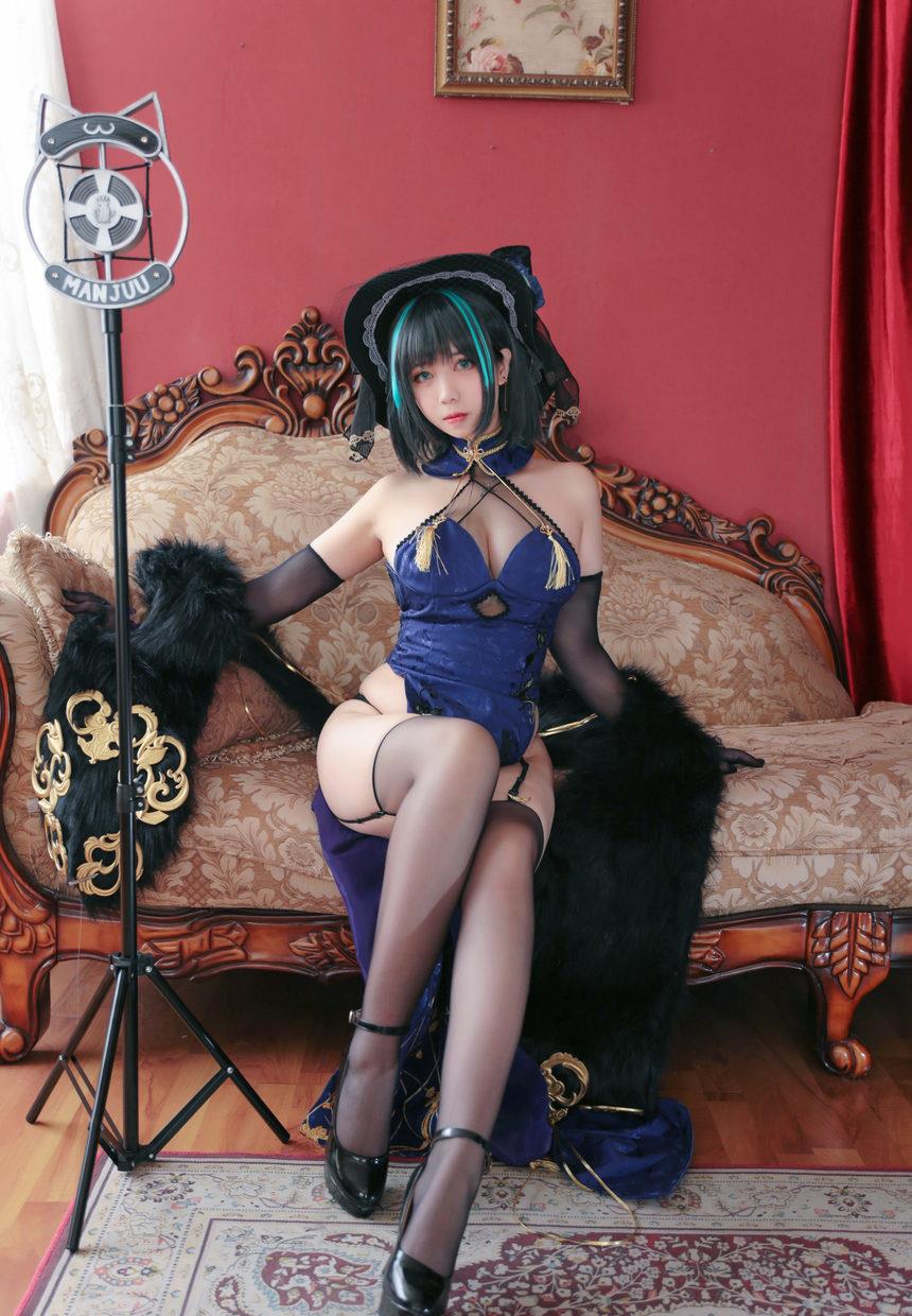 图片[3]-Meroko_魅瞳 – NO.005 柴郡旗袍[33P-287.4M]-绅士图